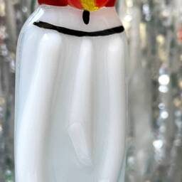 Fused Glass Candle, Christmas Tree Decoration, Window Hanging, Stocking Filler - thumbnail 3