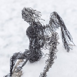 Winged Angel, Angel Figurine, Sculpture, Gift, Art, Wire Fantasy Creature, Boyfriend Gift - thumbnail 3