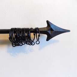 Curtain Rail Set-Uphandcrafted in The Uk.wrought Iron - Forge Steel + Free Fixing Kit - thumbnail 2