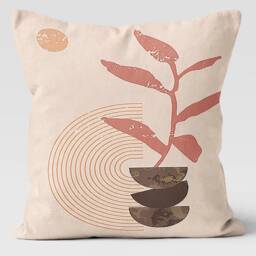 Geometric Cushion Cover/Abstract Pillow Case/Abstract Throw Top/Floral Case/Bedding Home Decor/Leaves Cover - thumbnail 3