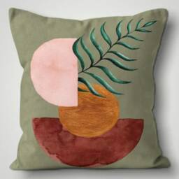 Geometric Cushion Cover/Abstract Pillow Case/Abstract Throw Top/Floral Case/Bedding Home Decor/Leaves Cover - thumbnail 2