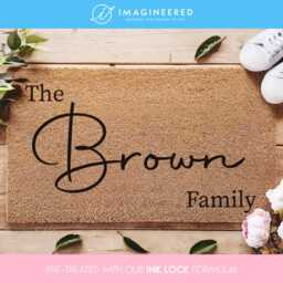 Personalized Family Name Doormat - Housewarming Gift Custom Welcome Mat - thumbnail 1