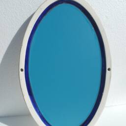 Talavera Mirror Bathroom Wall Decor Vanity, Mexican Pottery Folk Art Hanging - thumbnail 4