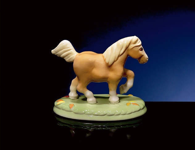 Pony, Porcelain Palomino Pony Figurine - image 1