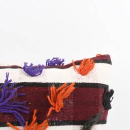 Handwoven Kilim Lumbar Pillow Bohemian Home Decor - 16x24 Inch - thumbnail 3
