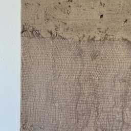 Wabi-Sabi Abstract Art 12x12 Neutral Textured Painting On Canvas - thumbnail 2