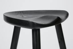 Milking Stool in Ebonized Ash