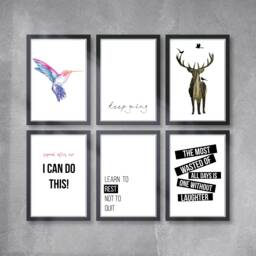 Inspirational Prints, Motivational Posters, Funny Framed Wall Art Quote A4 & A5Father's Day - thumbnail 1