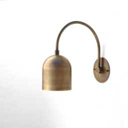 Brass Wall Sconce - Light With Dome Brass Shade - Above Sink, Ul Listed, No.505-Db No.0055 - thumbnail 1