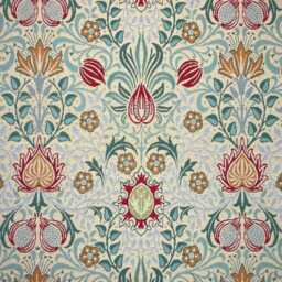 Custom Made William Morris Persian Natural Blackout/Lining Curtains Pinch /Triple Pleat - thumbnail 2