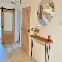 Reclaimed Console Table With Hairpin Legs 40mm Thick Rustic Hallway Table, Entryway UK 48 Hours Dispatch/48 Delivery