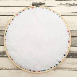 Nanny Embroidery Hoop Wall Art, Mother's Day Gift, Embroidered Decoration - thumbnail 4