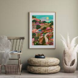 Sicily Print - Taormina Poster, Italy A5/A4 A3 A2 A1 - thumbnail 2