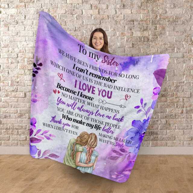 Sister Poem - Fleece Blanket 150cm X - image 1