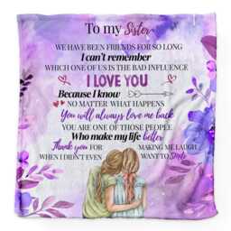 Sister Poem - Fleece Blanket 150cm X - thumbnail 2