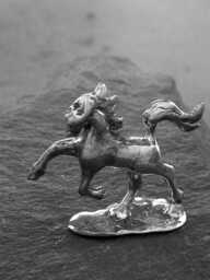 sterling Silver Horse Sculpture - thumbnail 1