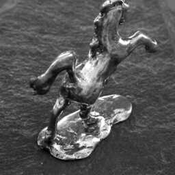 sterling Silver Horse Sculpture - thumbnail 3