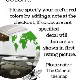 World Map Decal - World Map Vinyl Decal - Explore The From Home Stylish Wall Art For Kids Room, Playroom, Nursery Wm001 - thumbnail 2