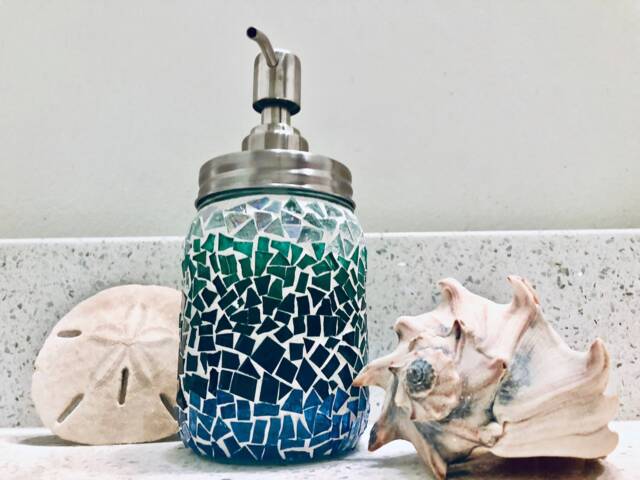Sea Glass Soap Dispenser - image 1