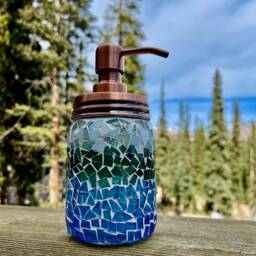 Sea Glass Soap Dispenser - thumbnail 3