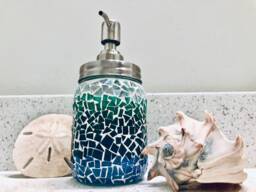 Sea Glass Soap Dispenser - thumbnail 1