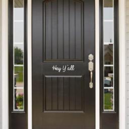Hey Y'all Decal Front Door - Entryway Or Wall Vinyl Sticker - Great Gift Idea/Home Decor - thumbnail 2