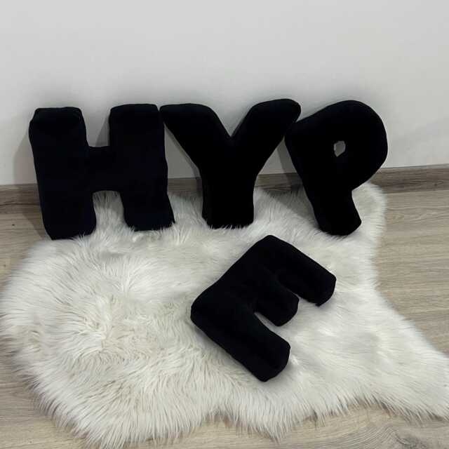 Velour Cotton Letter Pillow Personalized Monogram Initial Cushion - image 1