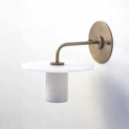 Wall Sconce Light, With Alabaster Shade, Alabaster, Ul Listed, No.0309 - thumbnail 2
