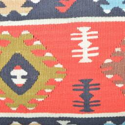 Handmade Kilim Pillow Cover, Wool Throw Pillow, Anatolian Design - 16x16 - thumbnail 3