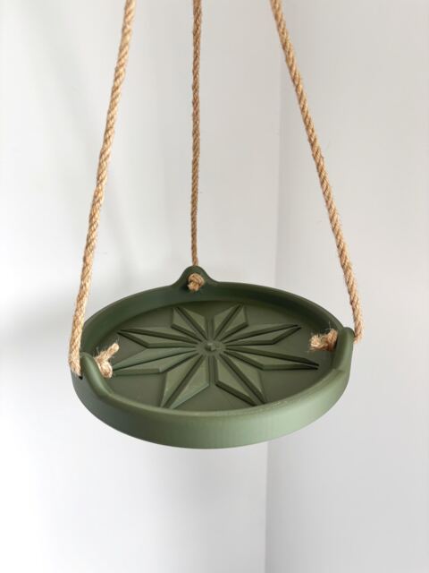 Hanging Plant Drip Tray Jute Rope - Indoor Planter - image 1