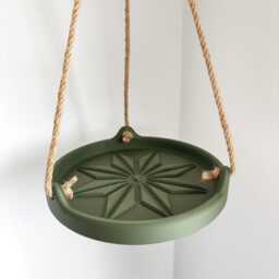 Hanging Plant Drip Tray Jute Rope - Indoor Planter - thumbnail 2