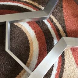 "28"" Metal Table Legs, Steel Base, Width 24"", Height 26"" - 30" - thumbnail 2