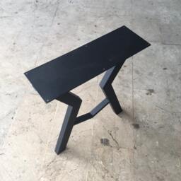 "28"" Metal Table Legs, Steel Base, Width 24"", Height 26"" - 30" - thumbnail 4