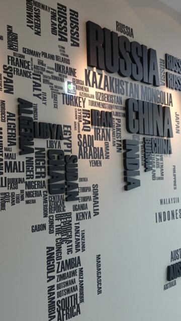 Free Shipping Map Large Wall Decal & Logo Signs 3D With Company For Office Decor Wall - image 1