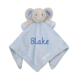 Personalised Baby Comforter Blankie/Blanket Gift - Quality Soft Toy Elephant Bunny - thumbnail 2