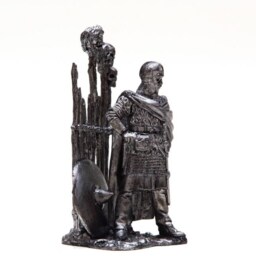 Tin 54mm Anglo-Saxon Warrior With Heads 5C. A.d - thumbnail 3
