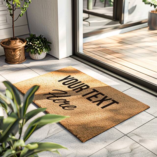 Personalized Housewarming Gift - Fully Customizable Doormat Closing Custom Coir Rug New Home - image 1