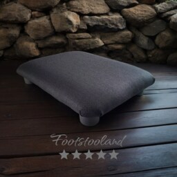 Handmade Low Footrest Stool 3-Inch Firm Under Desk Footstool