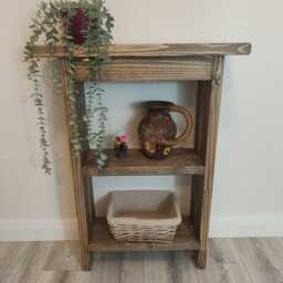 Console Table, Two Shelves, Handmade - thumbnail 4