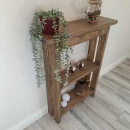 Console Table, Two Shelves, Handmade - thumbnail 2