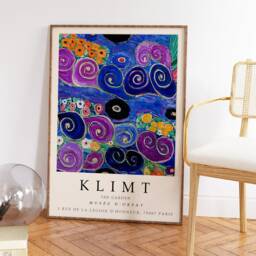 Gustav Klimt Poster, The Garden, Print, Wall Art Decor, Pattern Art, Nouveau, Vintage Gift Idea, A1/A2/A3/A4 - thumbnail 3