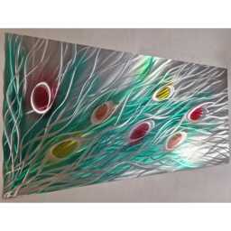 Bouquet. Modern, Abstract, Contemporary Metal Wall Art, 3D Effect, By R Toomer Art... Multi Coloured