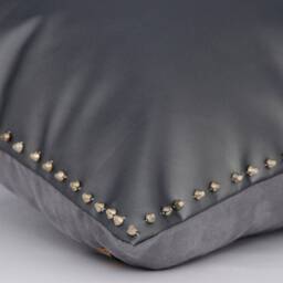 "Designer Gray Couch Cushion 16""x16" - thumbnail 3
