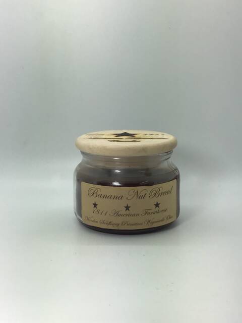 Banana Nut Bread Highly Scented Candle/Apothecary Jar 10 Oz/Paraffin Wax/Farmhouse Candle/Hand Poured Candle/Country-Primitive Candle - image 1