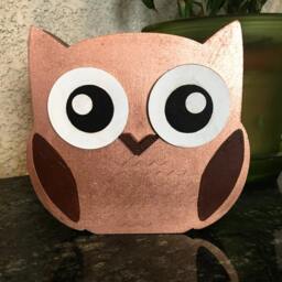 Wooden Animal Decor, Owl Sign, Home Wall Shelf Kids Room Baby Gift, Animals, Nursery Art - thumbnail 2