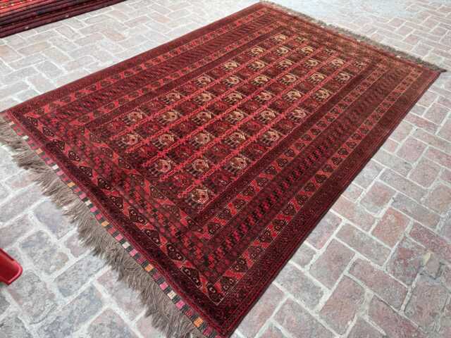 6x9 Afghan Turkmen Antique Rug - Vegetable Dyed Wool Carpet Tribal Oriental Masterpiece For Classic Home Spaces Boho Gift - image 1