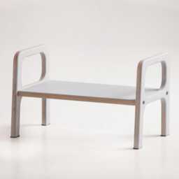 Modern Wooden Kids Bench - Small Plywood Seat For Toddlers - Minimalist Nursery, Entryway Or Playroom - thumbnail 3