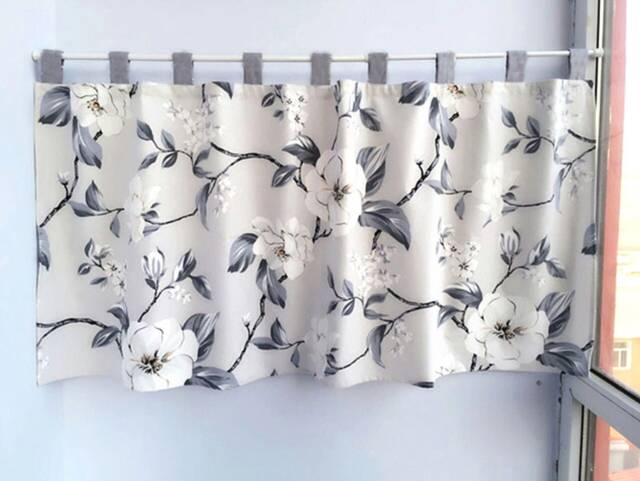 Spring Magnolia Cafe Curtain Window Valance/Nursery Playroom Treatment/Bedroom Drapes/Shower Curtain/Curtains For Living Room - image 1