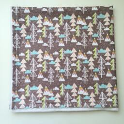 Mountains Baby Blanket Soft Forest Print Receiving Blanket - thumbnail 4