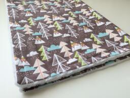 Mountains Baby Blanket Soft Forest Print Receiving Blanket - thumbnail 1